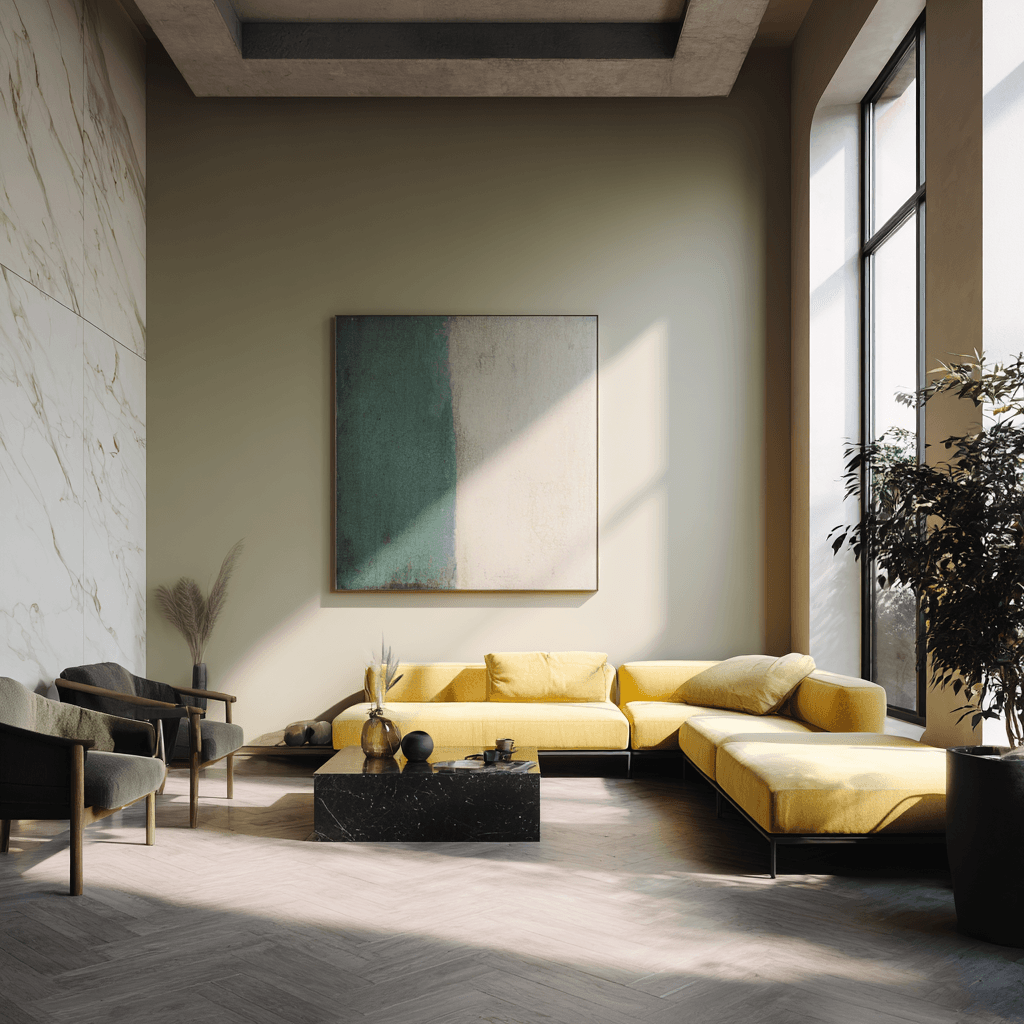 Сучасні кольори для стін у вітальні 1