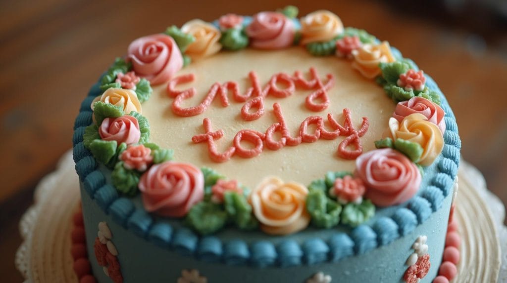 бенто торт з написом Enjoy today