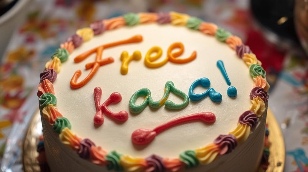 торт для колеги з написом Вільна каса!