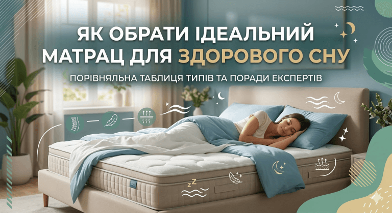 ЯК ОБРАТИ ІДЕАЛЬНИЙ МАТРАЦ ДЛЯ ЗДОРОВОГО СНУ