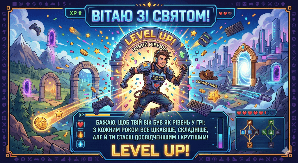 привітання з днем народження короткі з дрібкою гумору