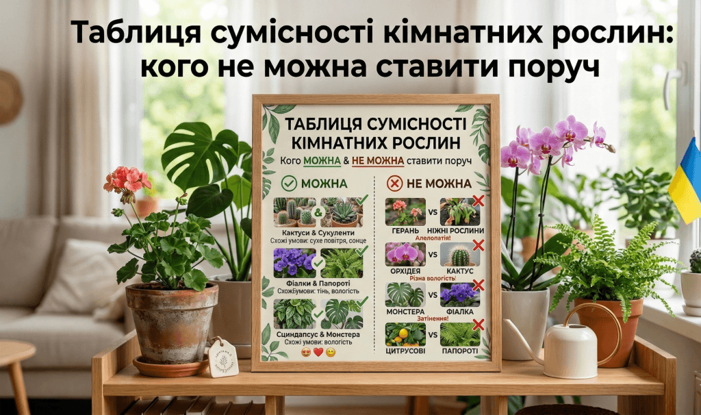 сумісність кімнатних рослин