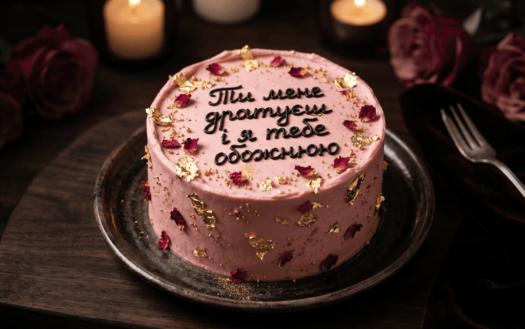 прикольні написи торт для коханого хлопця — бенто торт романтичний напис подарунок коханому