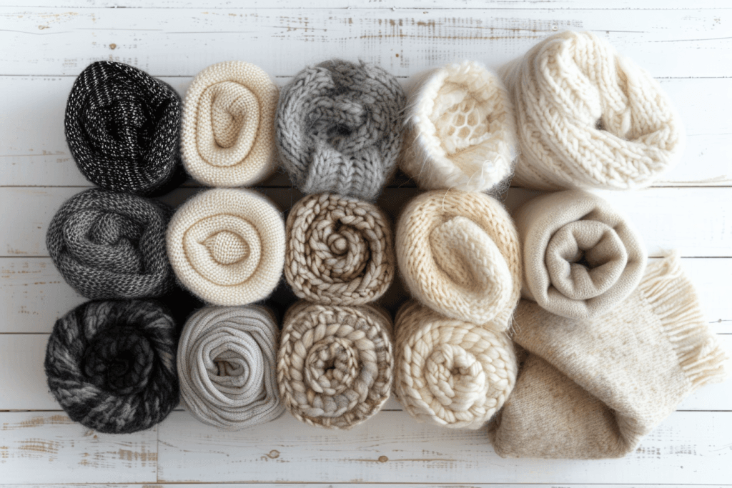 як скласти светри щоб не розтягнулись — акуратно складені светри стопки метод зберігання трикотаж