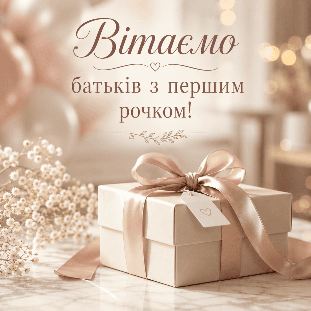 Вітання батькам з одноріччям дитини