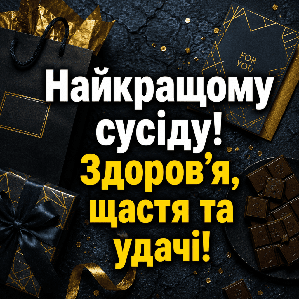 Найкращі вітання для найкращого сусіда з днем народження від щирого серця та з глибокою повагою.