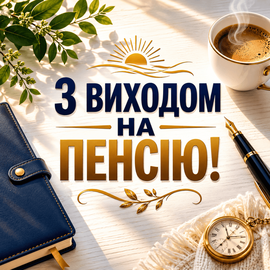 Головне зображення статті про зворушливі привітання з виходом на пенсію.